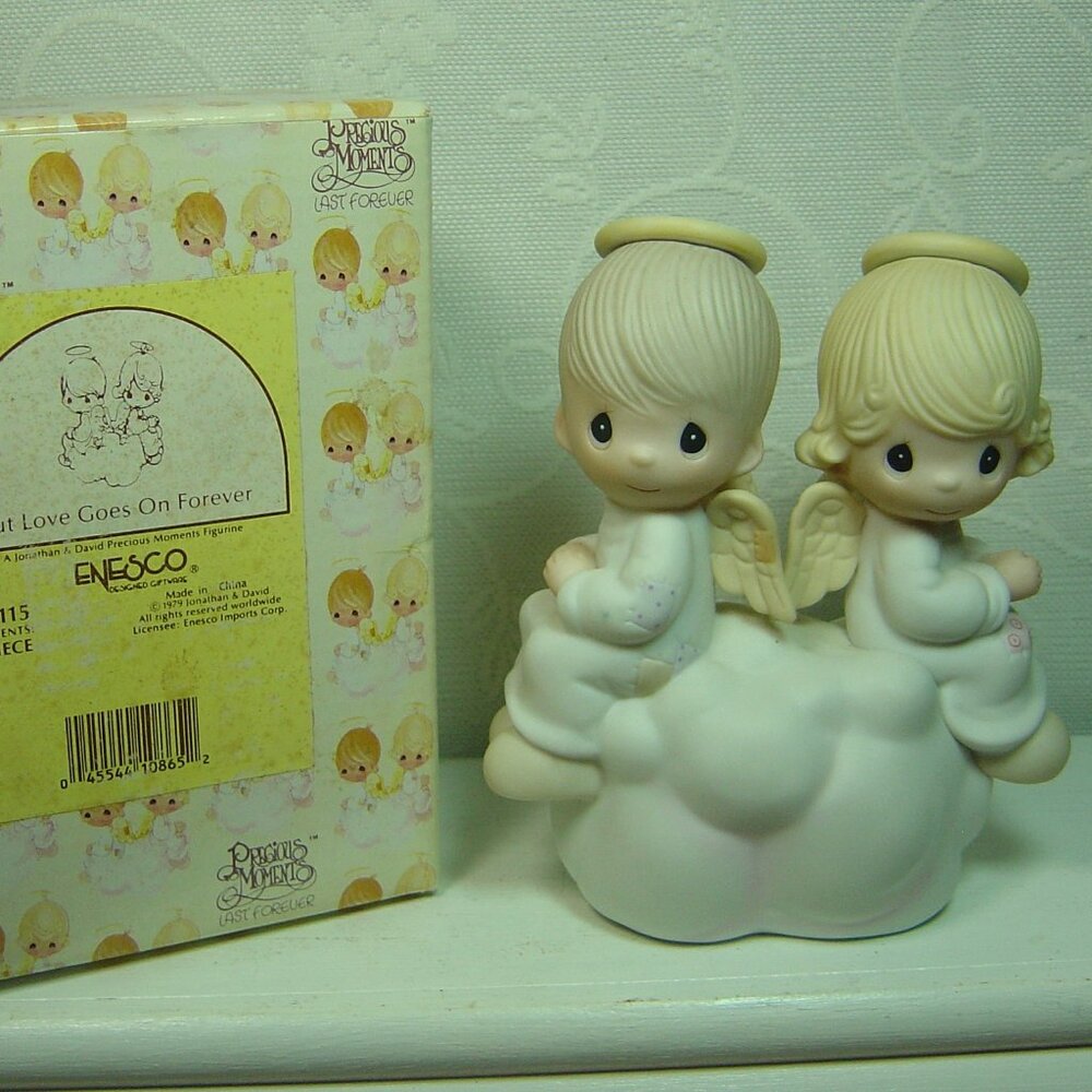 1979 Precious Moments figurine-"But Love Goes on Forever"-with box